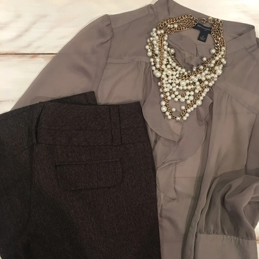 Brown Stoosh Dress Pants - Picture 1 of 5